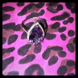Size 7 Mystic topaz ( lab created gem ) in 925*